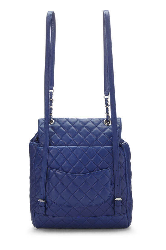Blue Quilted Lambskin Urban Spirit Backpack Small, , large image number 3