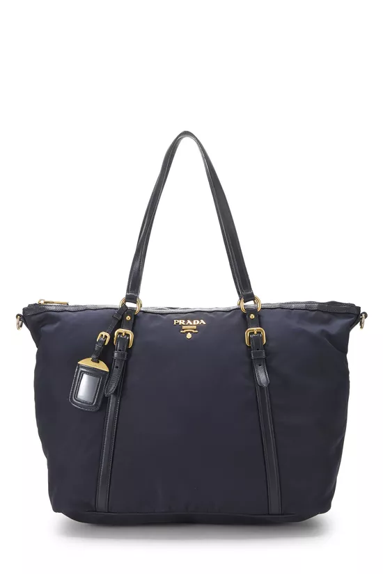 Navy Tessuto Nylon Convertible Tote, , large image number 0