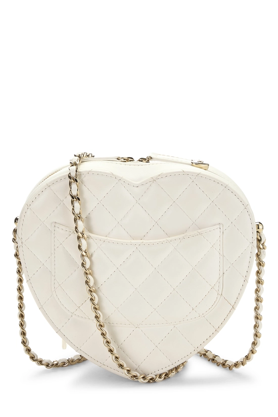 White 'CC' In Love Heart Crossbody, , large image number 3