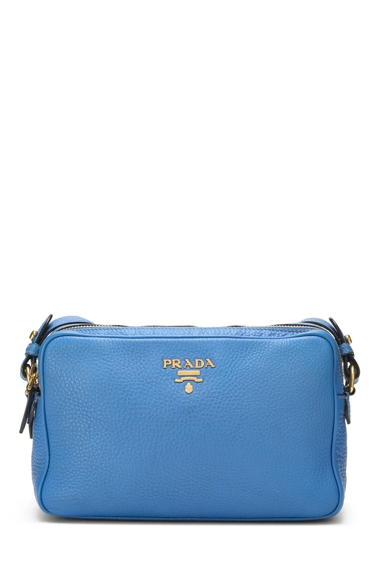 Blue Vitello Daino Camera Bag, , large image number 0