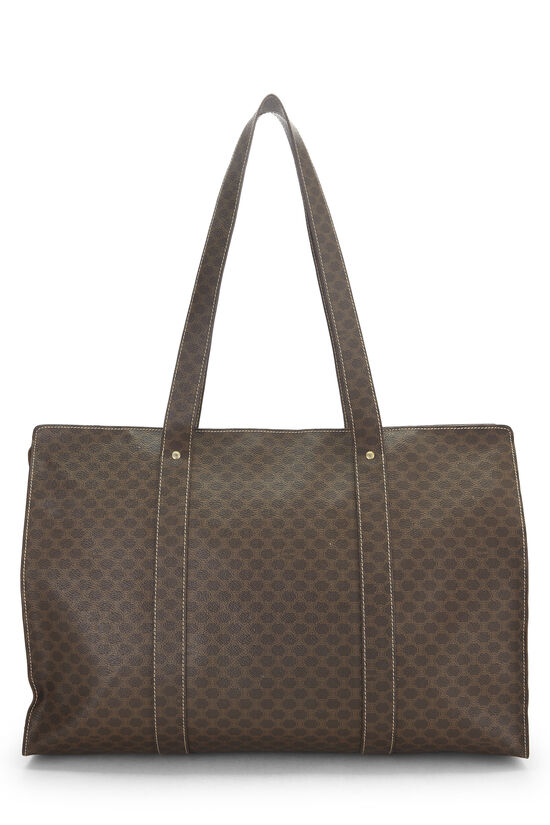 Brown Coated Canvas Macadam Tote, , large image number 3