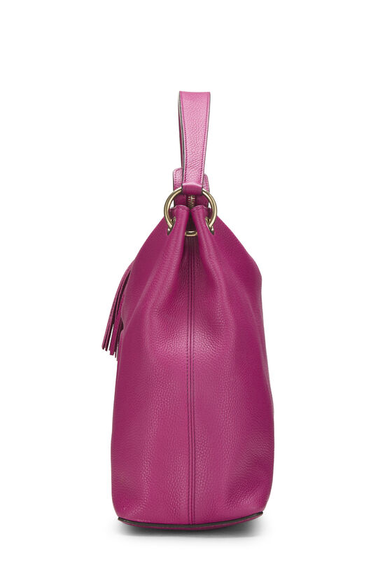 Pink Leather Soho Convertible Hobo, , large image number 2