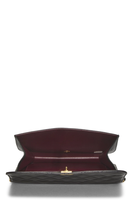 Black Quilted Lambskin Snap Full Flap Small, , large image number 5