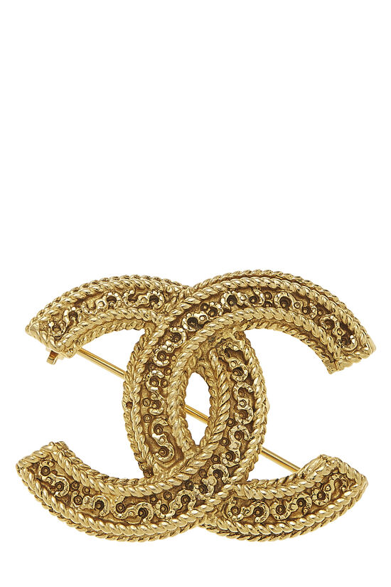 Gold 'CC' Engraved Pin, , large image number 1