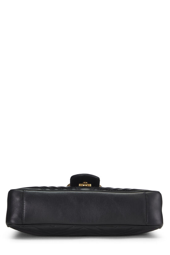 Black Leather Marmont Shoulder Bag Small, , large image number 4