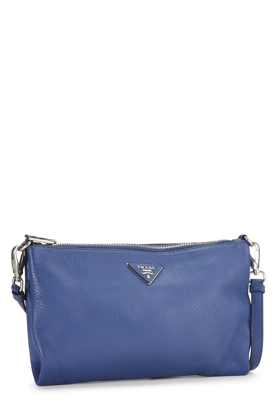 Pre-Owned Blue Vitello Daino Crossbody Bag QNB08OABBB009