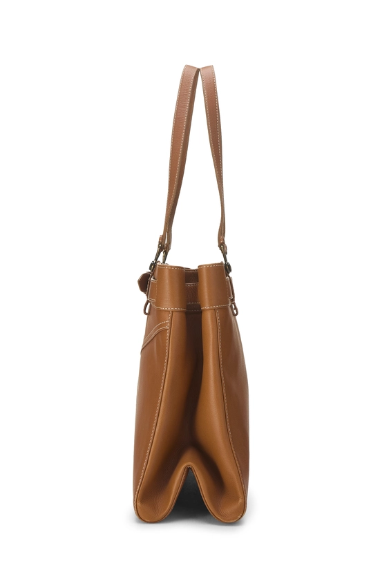 Brown Leather Jeans Pocket Tote Large, , large image number 2