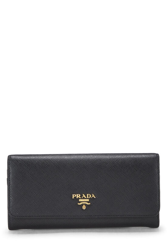 Black Saffiano Continental Wallet, , large image number 0