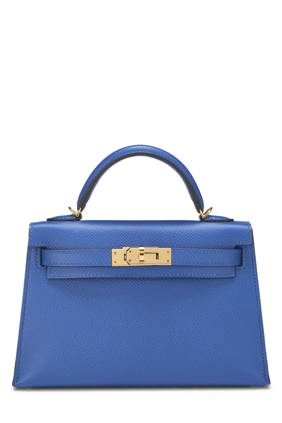 Blue France Epsom Kelly Sellier 20 NM, , large image number 0