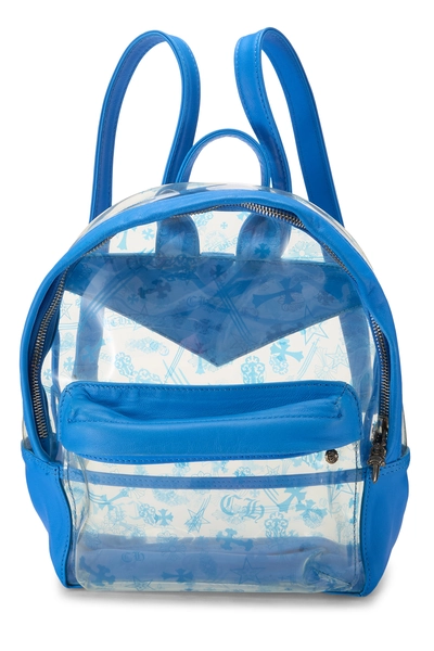 Blue Vinyl Back to School Backpack