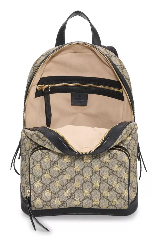GG Supreme Canvas Bee Backpack Small, , large image number 5