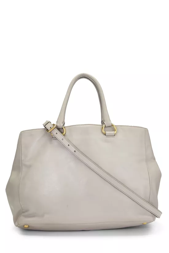 Beige Calfskin Convertible Tote Medium, , large image number 3