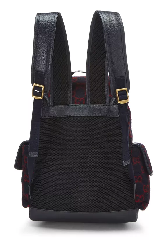 Navy & Red Original GG Wool Backpack, , large image number 3
