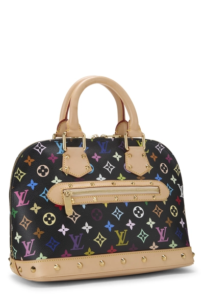 Takashi Murakami x Louis Vuitton Black Monogram Multicolore Alma PM, , large