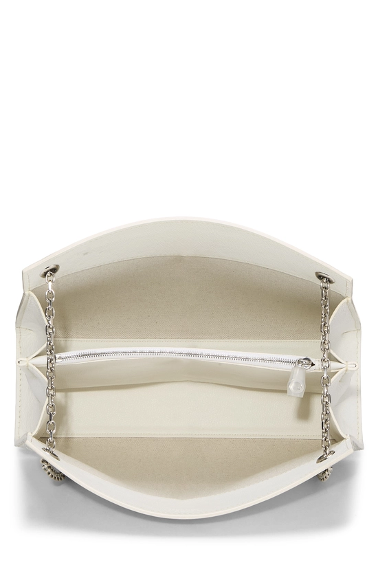 White Goyardine Canvas Rouette Structure PM, , large image number 5