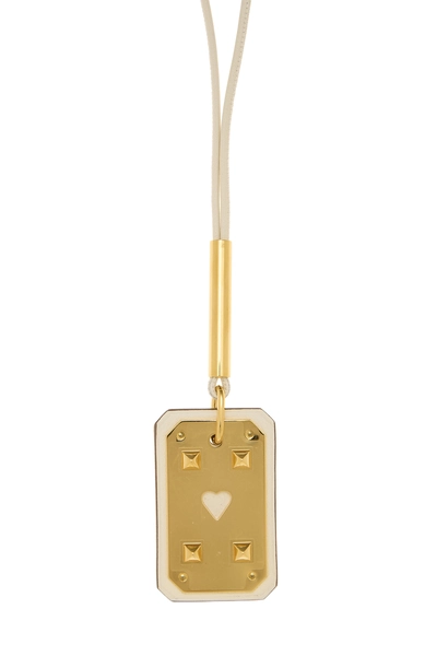 White & Gold As de Coeur Necklace GM, , large