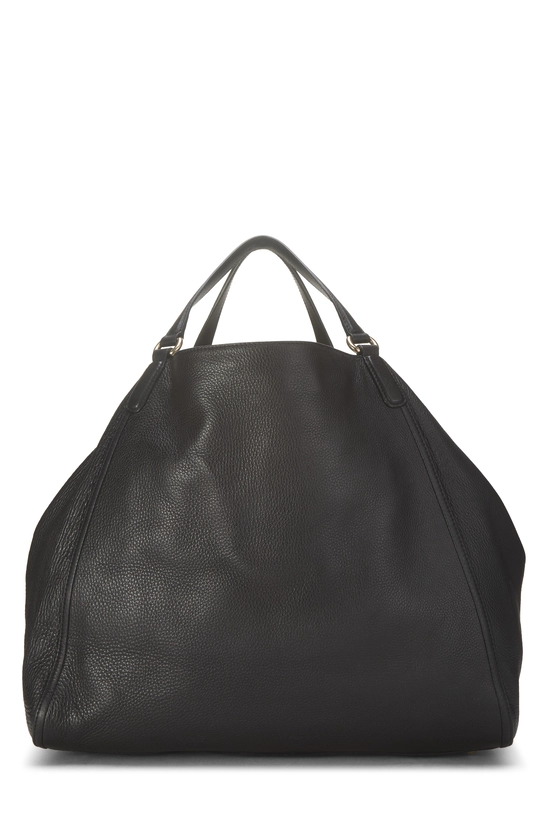 Black Leather Soho Top Handle Hobo Large, , large image number 3
