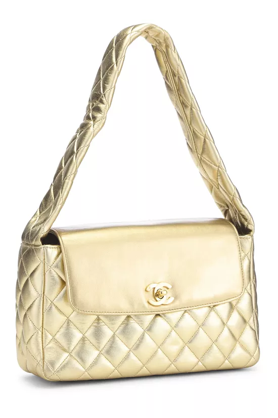 Gold Metallic Shoulder Bag, , large image number 1