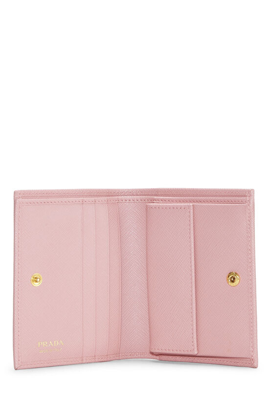 Pink Saffiano Compact Wallet, , large image number 3