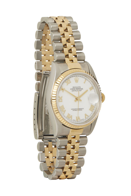 18K Yellow Gold & Stainless Steel Roman Datejust 116233 36mm, , large image number 0