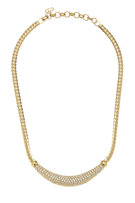 Gold & Crystal Necklace, , large image number 1