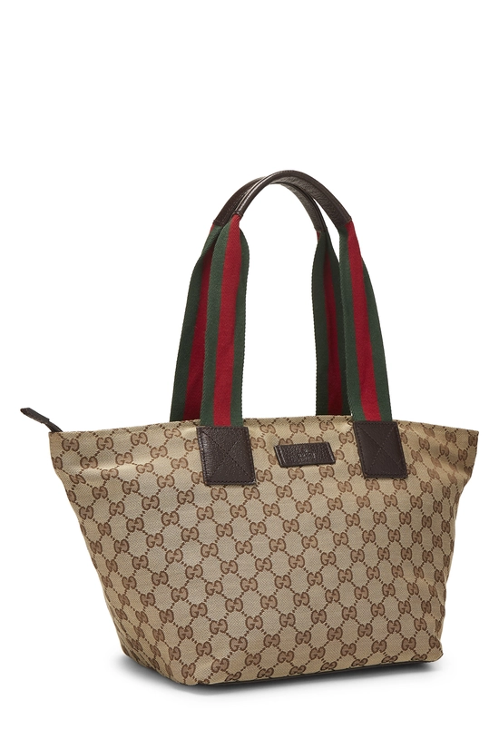 Original GG Canvas Soft Zip Tote, , large image number 1
