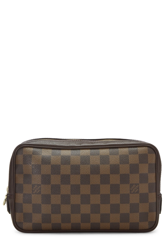 Damier Ebene Toiletry Pouch, , large image number 0