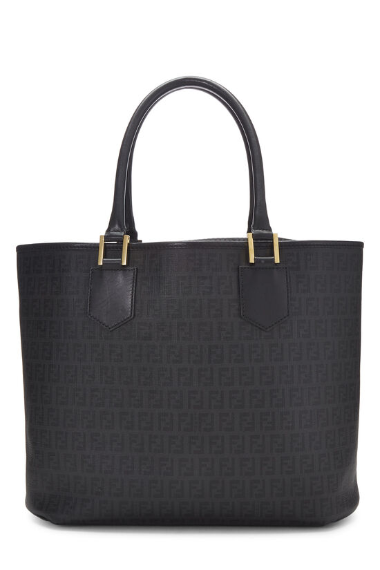 Black Zucchino Coated Canvas Tote, , large image number 2
