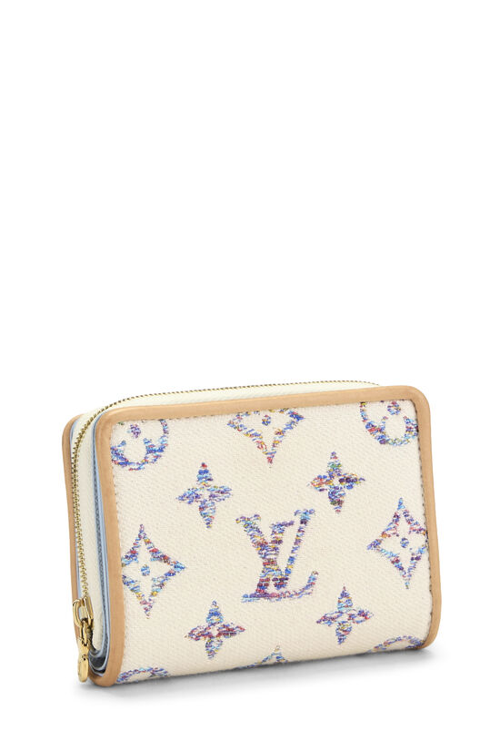 Beige & Multicolor Monogram Jacquard Lou Wallet, , large image number 1