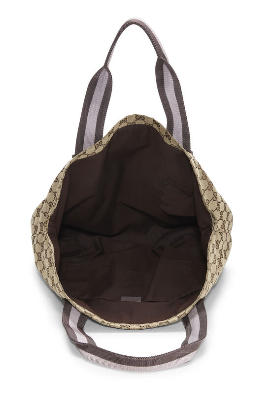 Purple Original GG Canvas Flat Tote, , large image number 5