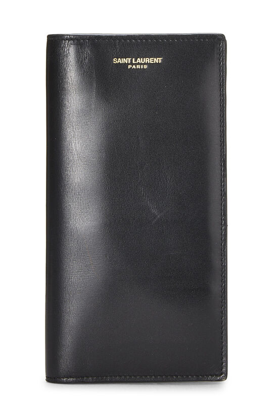 Black Leather Long Wallet, , large image number 0