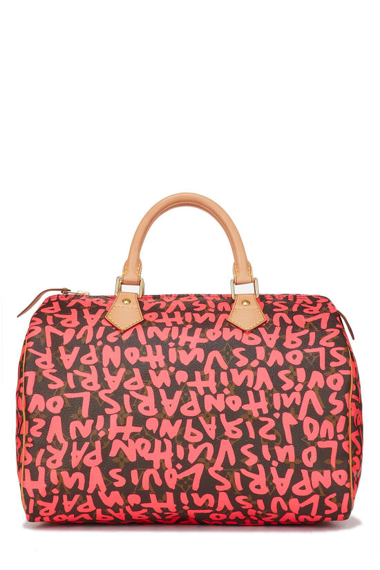 Stephen Sprouse x Louis Vuitton Monogram Pink Graffiti Speedy 30, , large image number 4