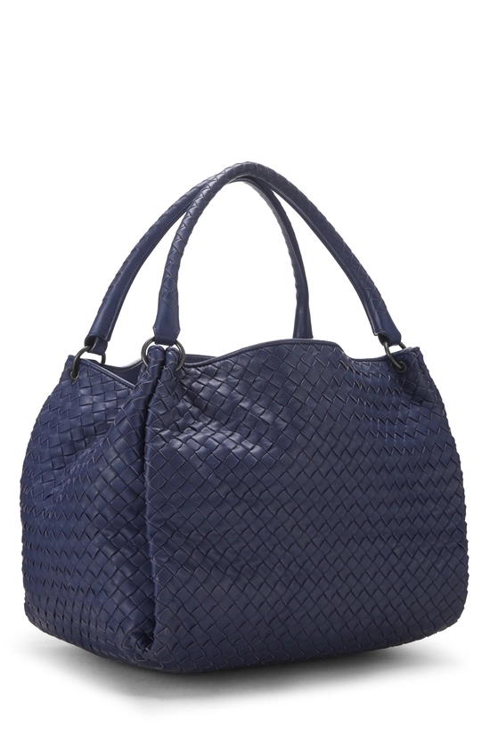 Purple Intrecciato Leather Parachute Bag Medium, , large image number 1