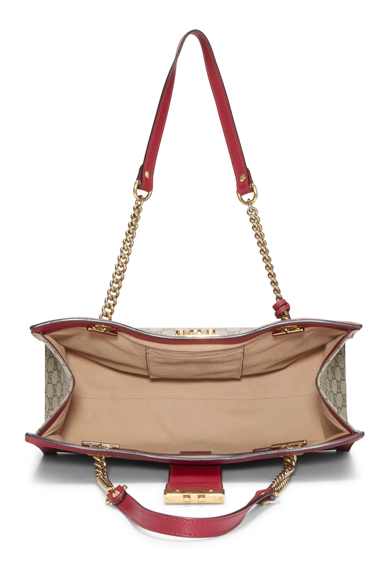 Red Original GG Supreme Canvas Padlock Tote Medium, , large image number 5