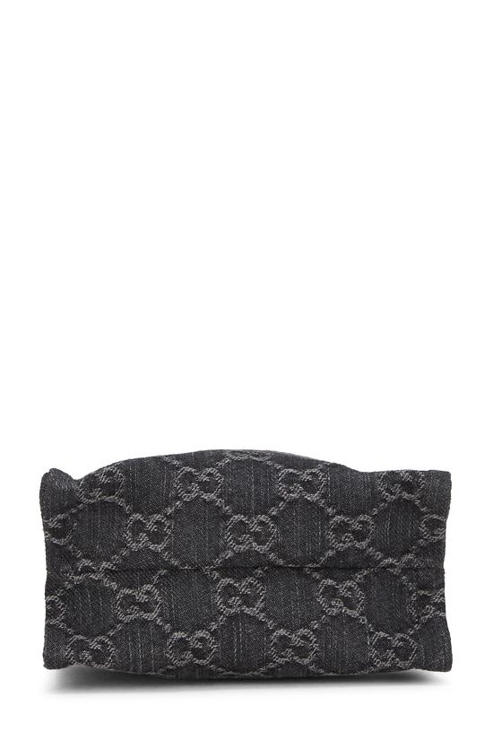 Black GG Denim Handbag, , large image number 4