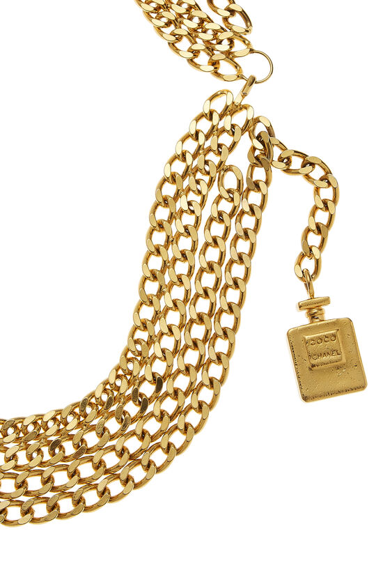 Gold Perfume 2 Chain Belt, , large image number 2
