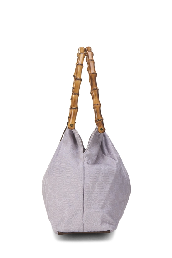 Purple GG Canvas Bamboo Top Handle Bag, , large image number 2