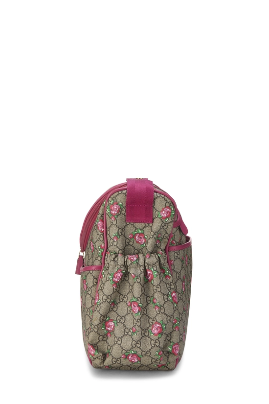 Pink Original GG Supreme Canvas Rosebud Diaper Bag, , large image number 2