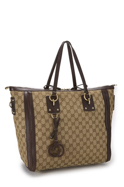 Original GG Canvas Charm Tote, , large