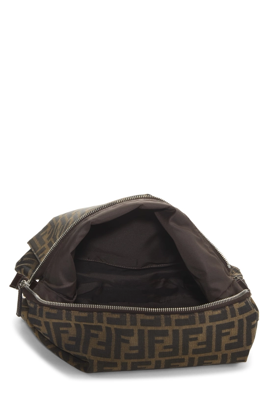Brown Zucca Canvas Shoulder Bag, , large image number 4