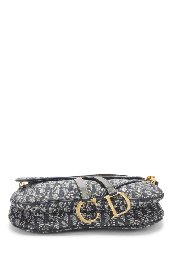 Navy Trotter Canvas Double Saddle Bag, , large image number 4