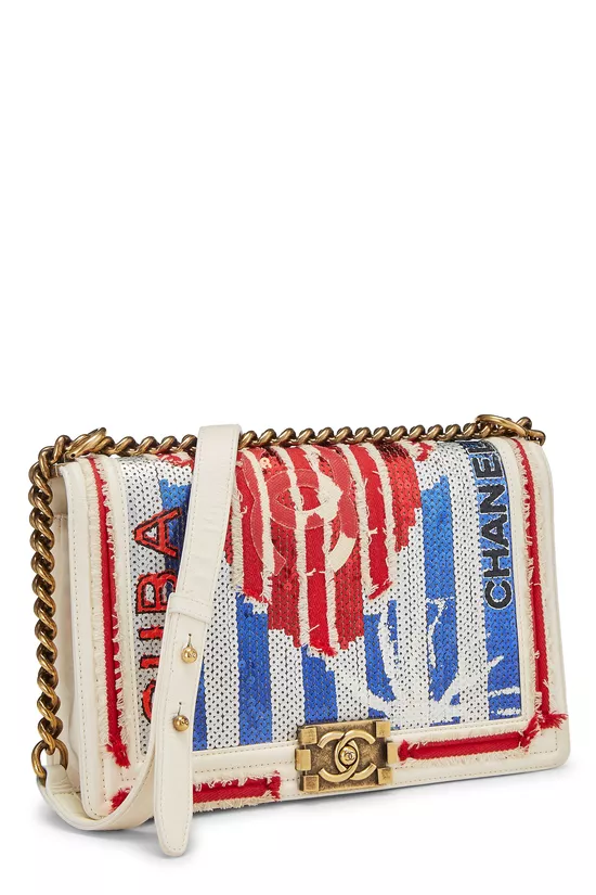 Paris-Cuba Multicolor Sequin Boy Bag New Medium, , large image number 2