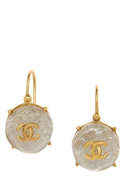 Gold Gripoix 'CC' Earrings