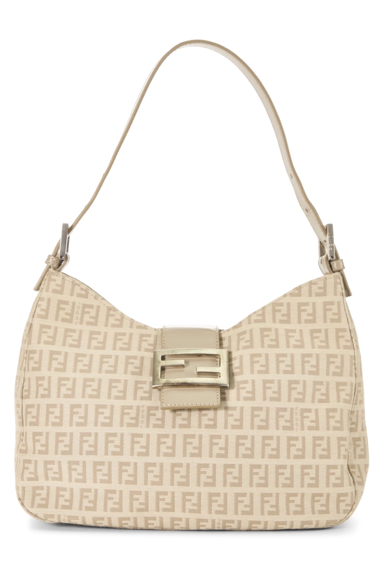 Beige Zucchino Canvas Shoulder Bag, , large image number 0