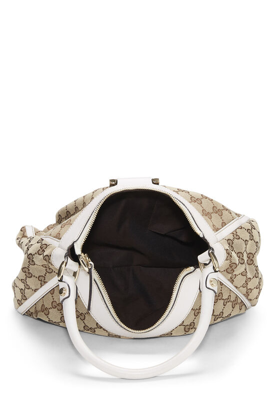 White Original GG Canvas D-Ring Abbey Shoulder Bag Small, , large image number 5