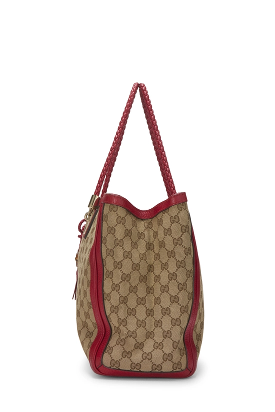 Red Original GG Canvas Bella Tote, , large image number 2