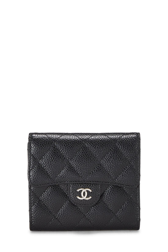 Chanel Black Quilted Caviar Leather Trifold Wallet Chanel | The Luxury  Closet