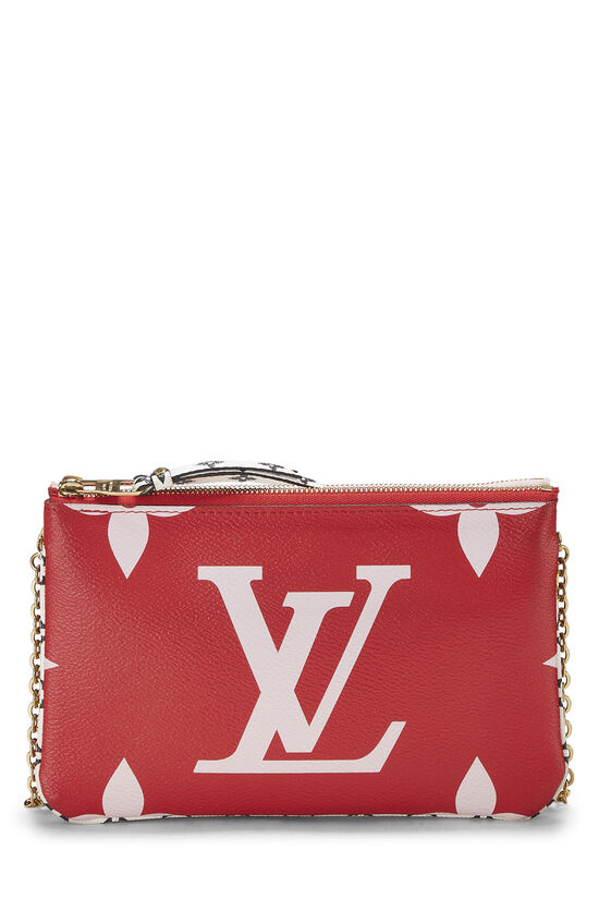 Red & Pink Monogram Giant Double Zip Pochette, , large image number 0