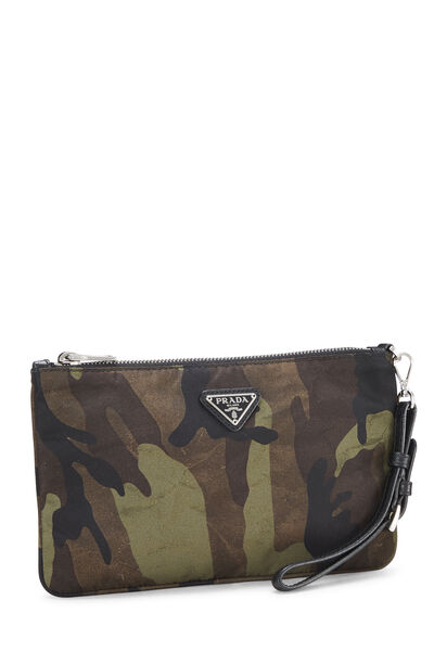 Camouflage Tessuto Clutch, , large