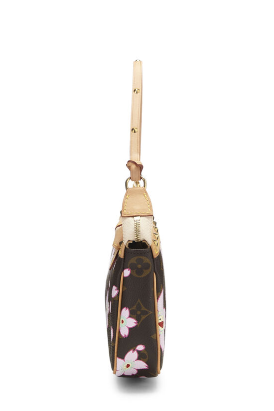 LOUIS VUITTON Takashi Murakami Monogram Cherry Blossom Pochette Accessoire  Bag